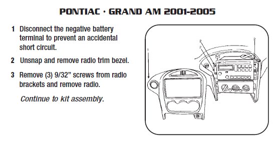 PONTIAC Car Radio Stereo Audio Wiring Diagram Autoradio connector wire